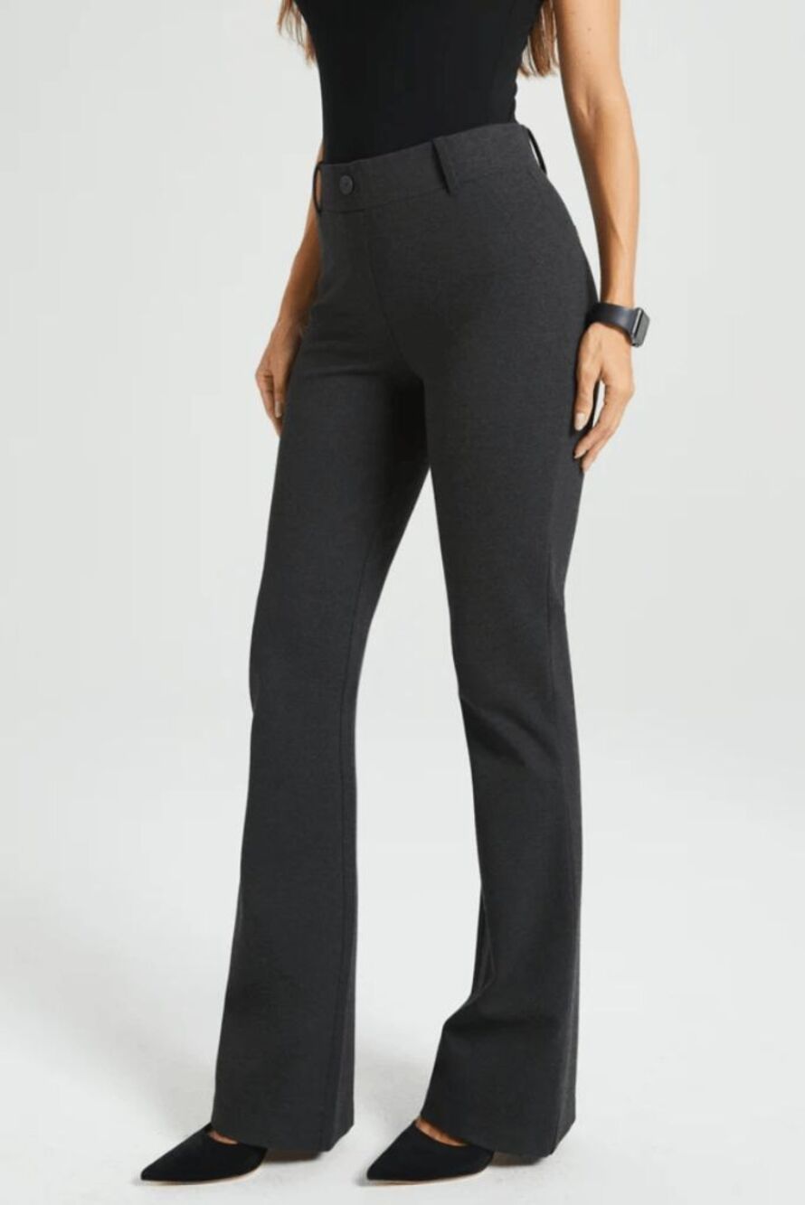New Betabrand Charcoal Bootcut Classic Dress Pant Yoga Pants Medium Petite